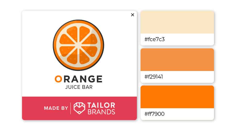 Orange color combination