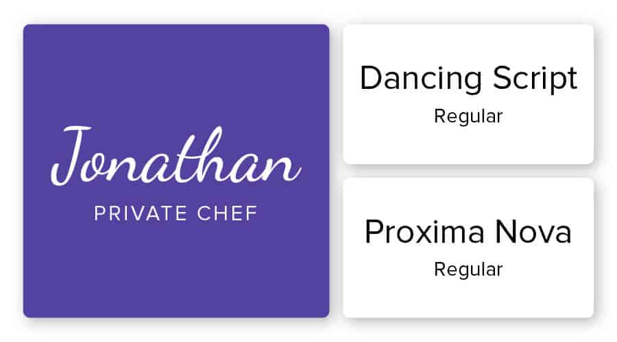 combinação de fonte do logotipo de restaurantes