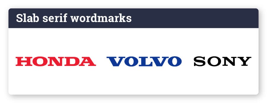 slab serif wordmarks logos
