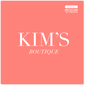logo voorbeeld - Kim's boutique
