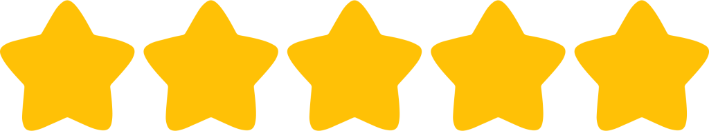 5 gold star icon