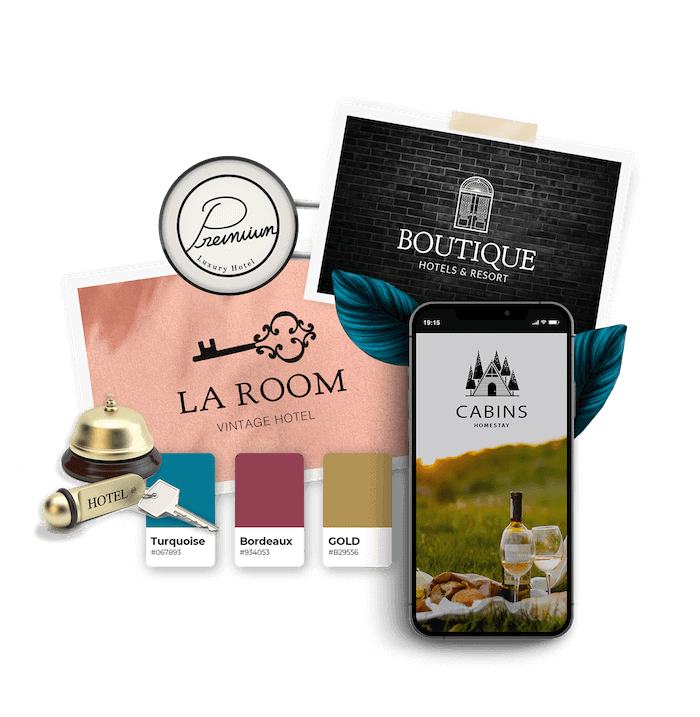 hotel logos mockups