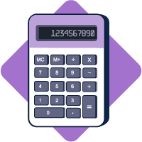 calculator illustration icon